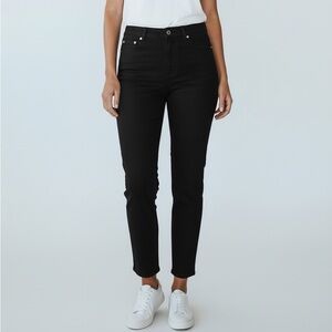 Talbots Petite Black Denim Ankle Jeans - Size 16WP